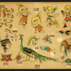 The Original Tattoo Flash of John W. Harden by Schiffer Publishing, Ltd. showcases vivid hand-painted designs—cartoon cave kids, a boxer, dragons, peacock, roses, Native American heads in vintage headdresses, a unicorn, and birds—all priced.