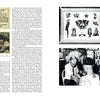 A magazine spread for "Stoney Knows How" by Schiffer Publishing, Ltd. showcases vintage tattoo shop ads, black-and-white flash art photos, and legendary tattooist Stoney St. Clair at work amid classic designs on the wall.