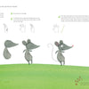 The Finger Painting with Lili Activity Book by Schiffer Publishing, Ltd. includes step-by-step illustrated instructions to make a handprint mouse, complete with images and drawings to guide your creative art activity.